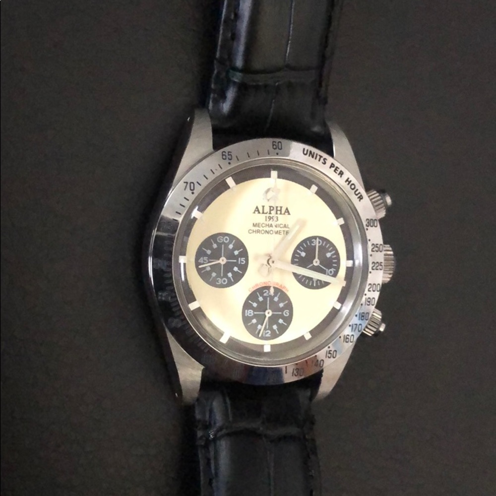 Alpha chronograph watch